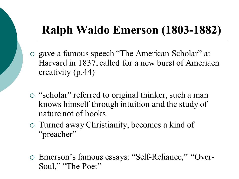 Emerson's compromised optimism in the `American Scholar': A source in the poetry